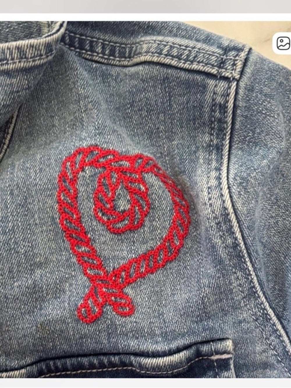 J.Crew Embroidered Denim Jacket - Picture 4 of 4